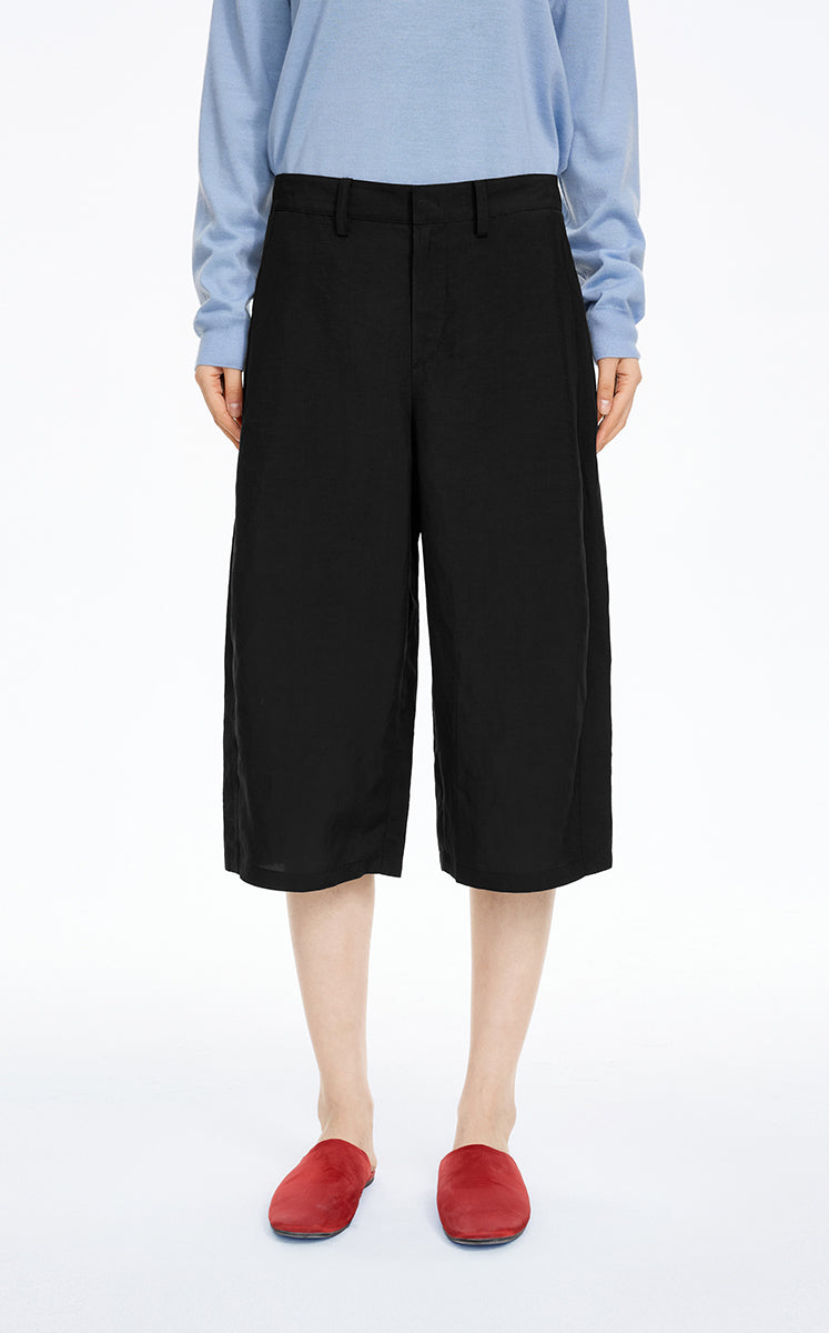 Pants / JNBY Linen-Blend Cropped Banana Pants