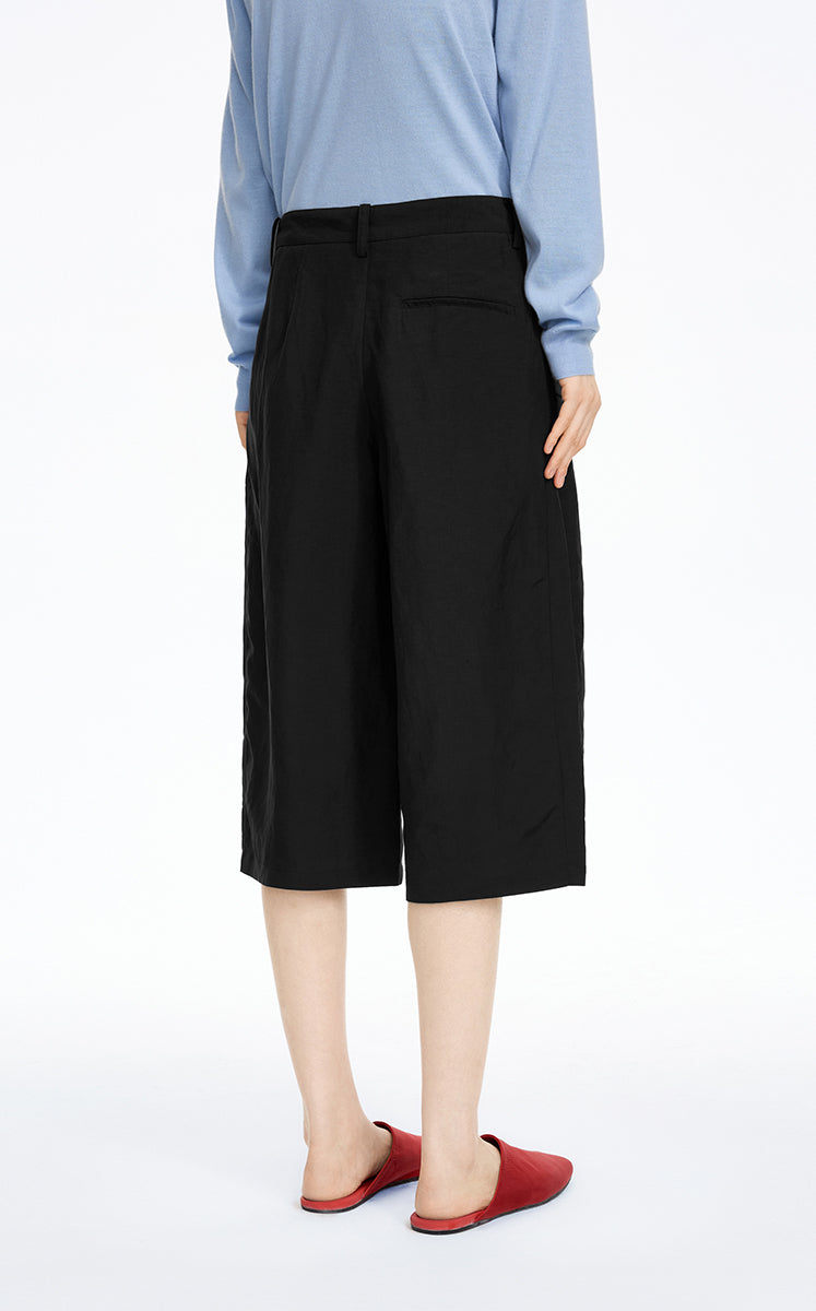 Pants / JNBY Linen-Blend Cropped Banana Pants