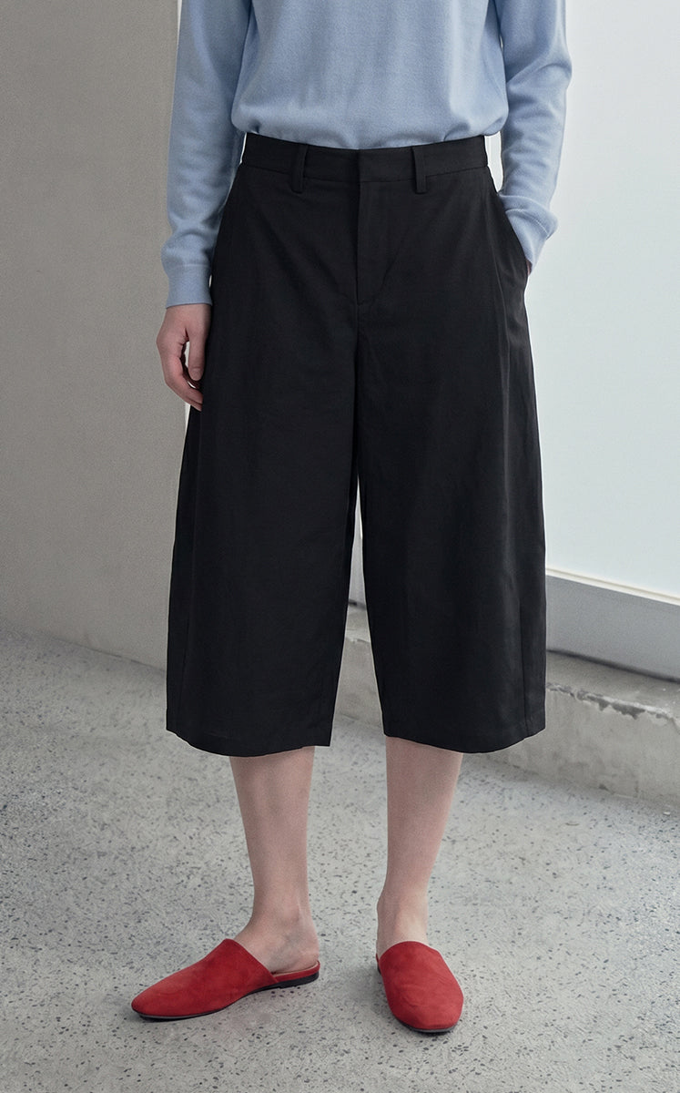 Pants / JNBY Linen-Blend Cropped Banana Pants