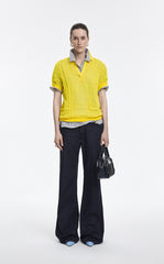 Polo Shirt / JNBY Layered Two-Piece Textured Jacquard Knit Polo