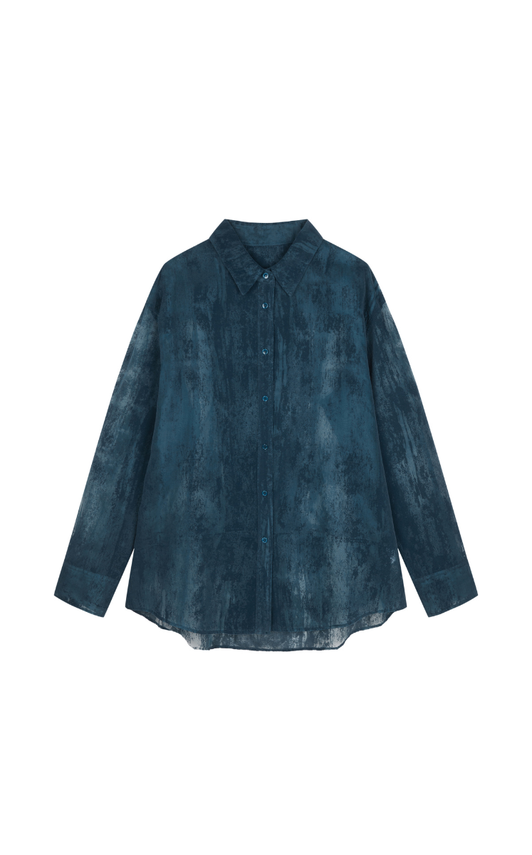 Shirt / JNBY Artistic Flocked Texture Shirt