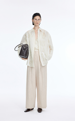 Shirt / JNBY Artistic Flocked Texture Shirt