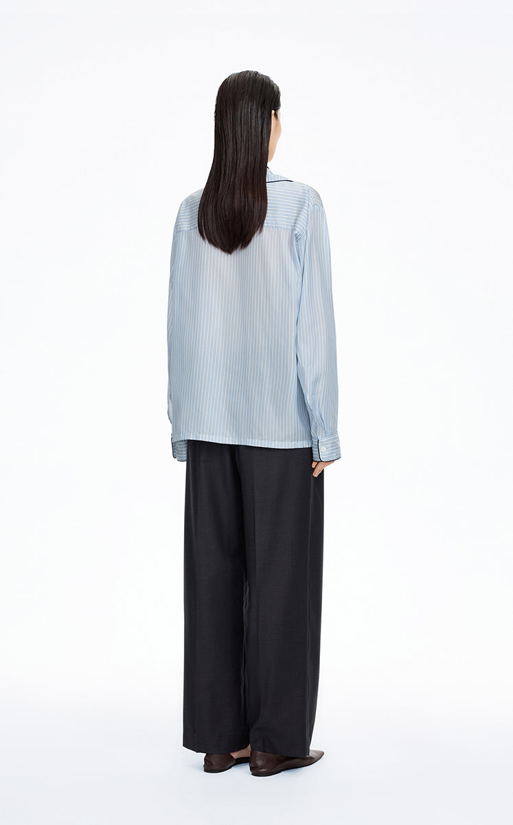 Shirt / JNBY Cupro Relaxed Stripe Shirt