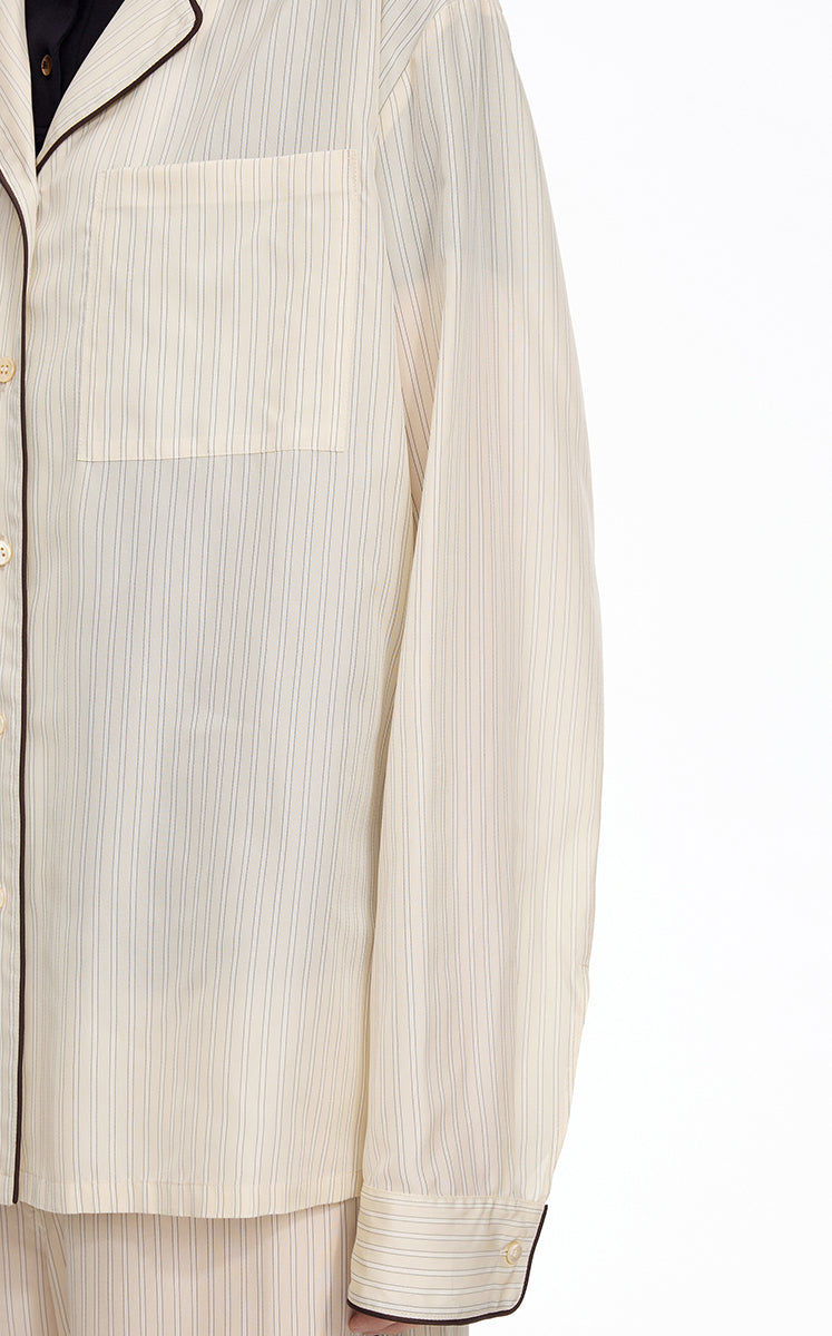 Shirt / JNBY Cupro Relaxed Stripe Shirt