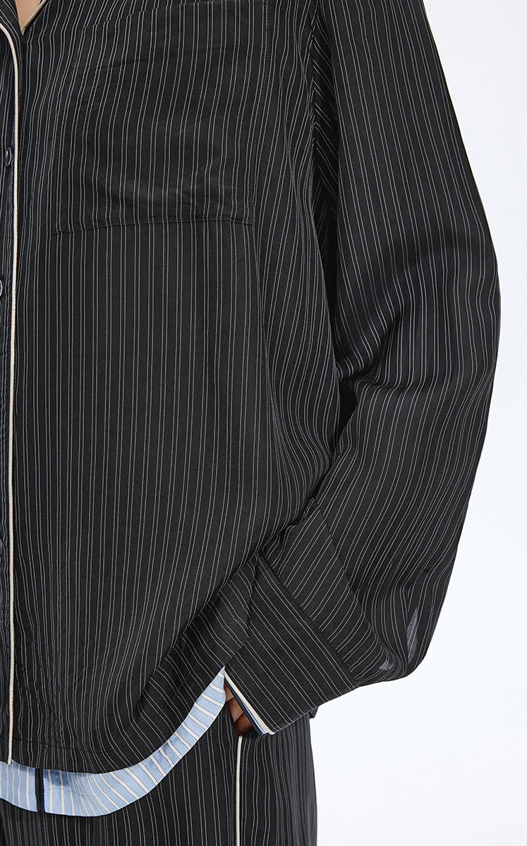 Shirt / JNBY Cupro Relaxed Stripe Shirt