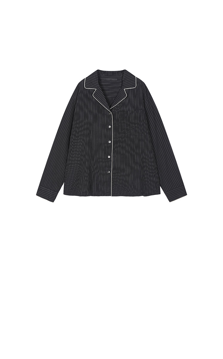 Shirt / JNBY Cupro Relaxed Stripe Shirt