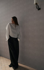 Shirt / JNBY Deconstructed Collar Cotton Blend Poplin Shirt