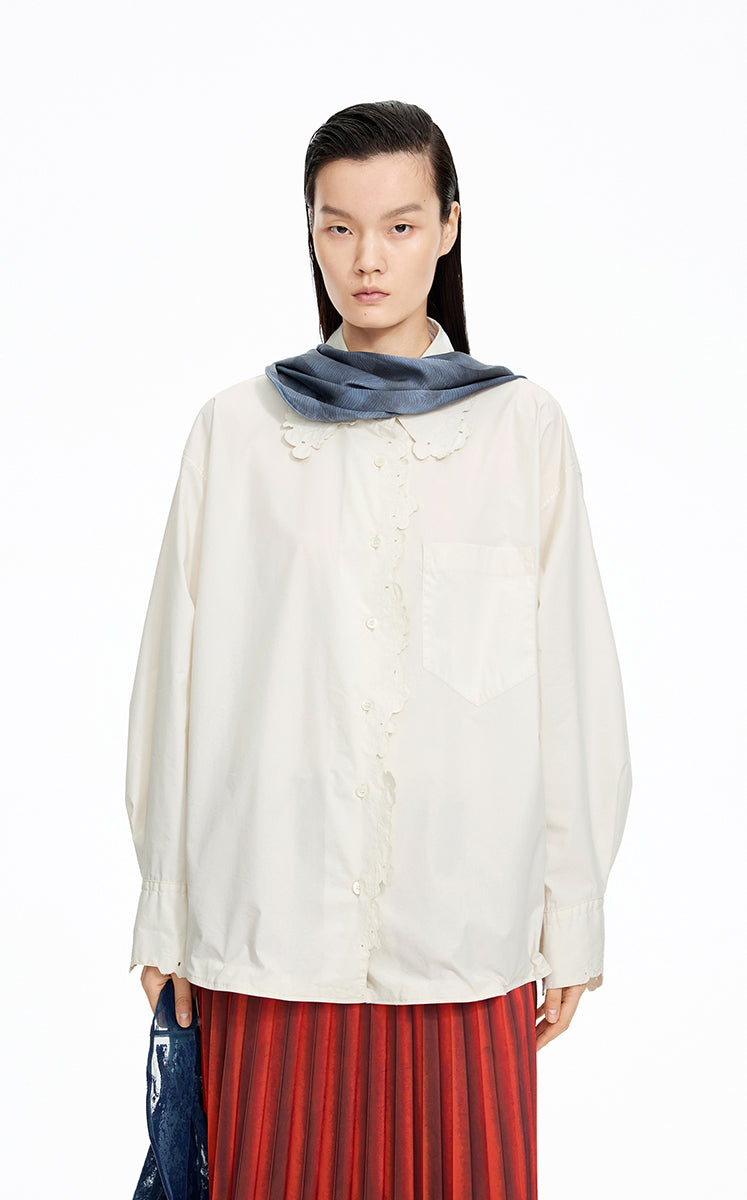 Shirt / JNBY Floral Forest Embroidered Shirt