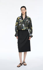 Shirt / JNBY Floral Print Oversize Cotton Shirt