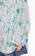 Shirt / JNBY Floral Print Oversize Cotton Shirt