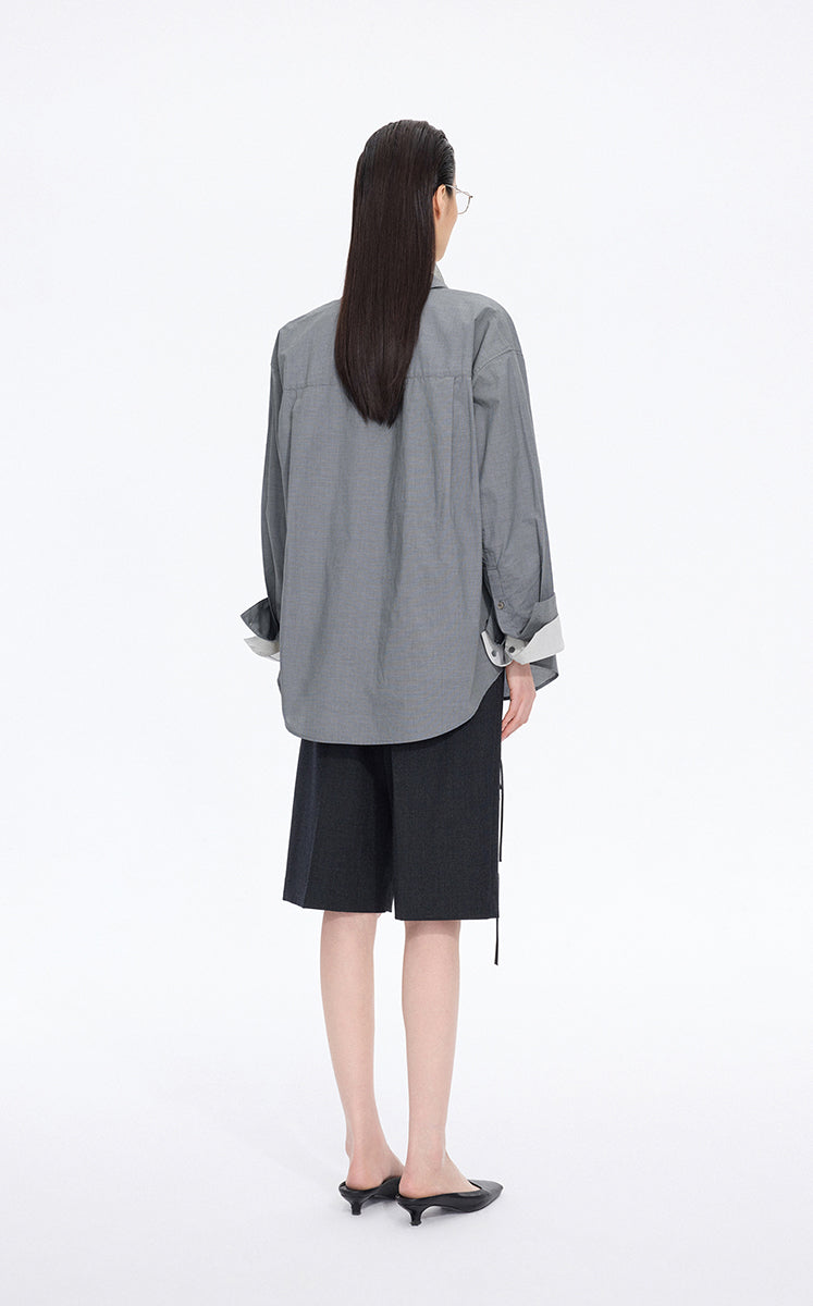 Shirt / JNBY Italian Jacquard Cotton Oversized Shirt