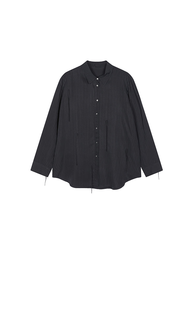 Shirt / JNBY Jacquard Fringe Oversized Shirt