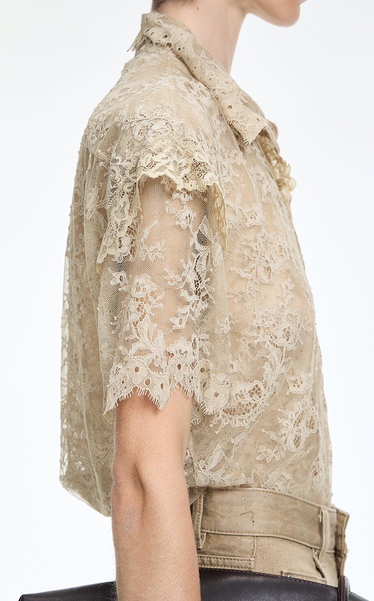 Shirt / JNBY Lace Sleeveless Shirt
