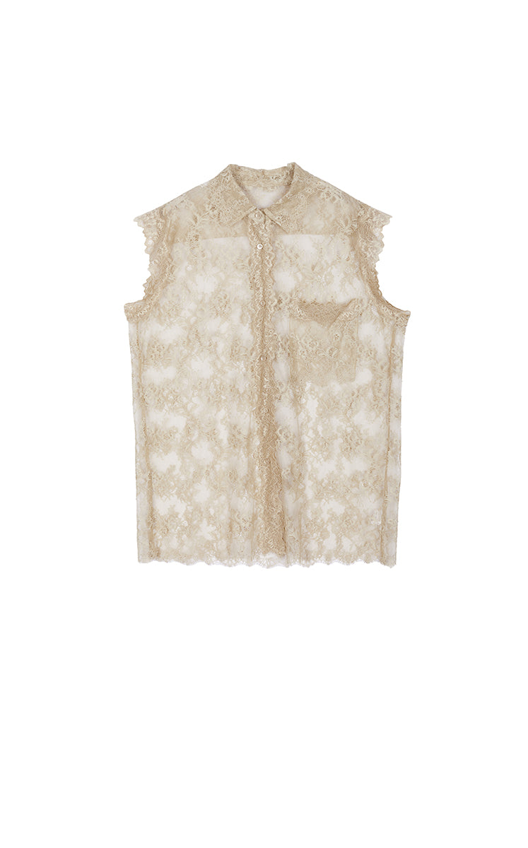 Shirt / JNBY Lace Sleeveless Shirt