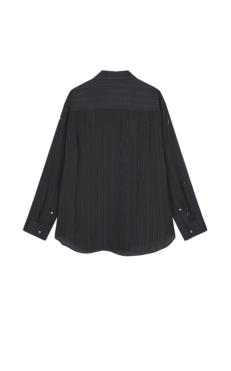 Shirt / JNBY Metallic Embellished Cupro Oversized Shirt