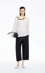 Shirt / JNBY Oversize Cotton-Silk Dolman Sleeve Top