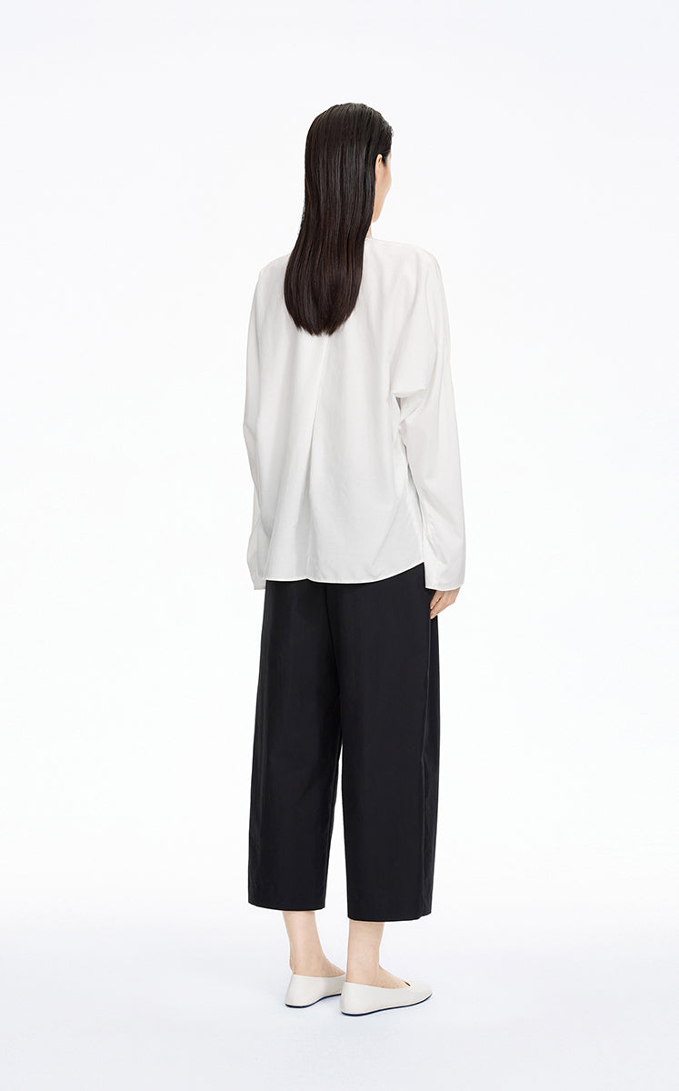 Shirt / JNBY Oversize Cotton-Silk Dolman Sleeve Top