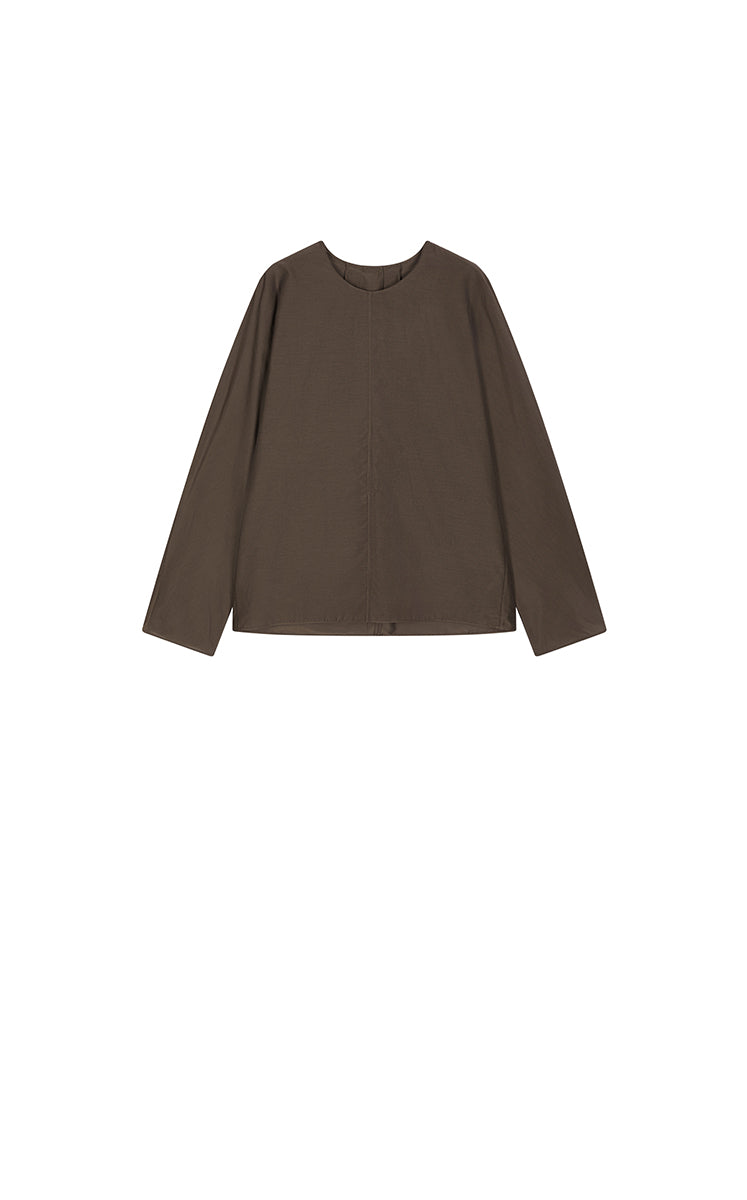 Shirt / JNBY Oversize Cotton-Silk Dolman Sleeve Top