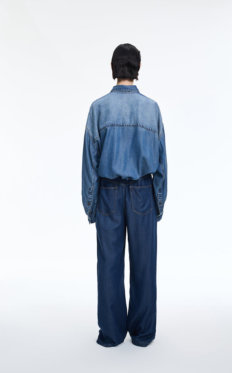 Shirt / JNBY Oversized Batwing Sleeves Lyocell Shirt