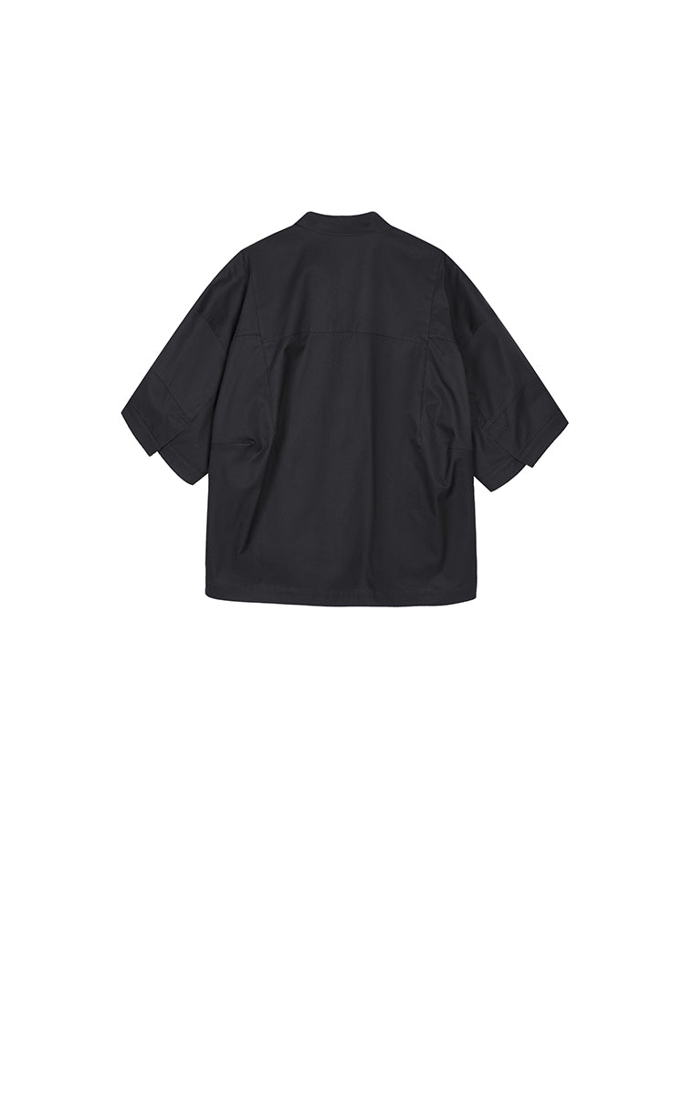Shirt / JNBY Oversized Cutout Short Sleeve Cotton Shirt
