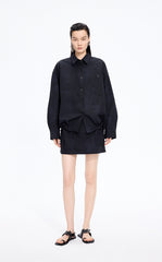 Shirt / JNBY Oversized Floral Print Cotton Shirt