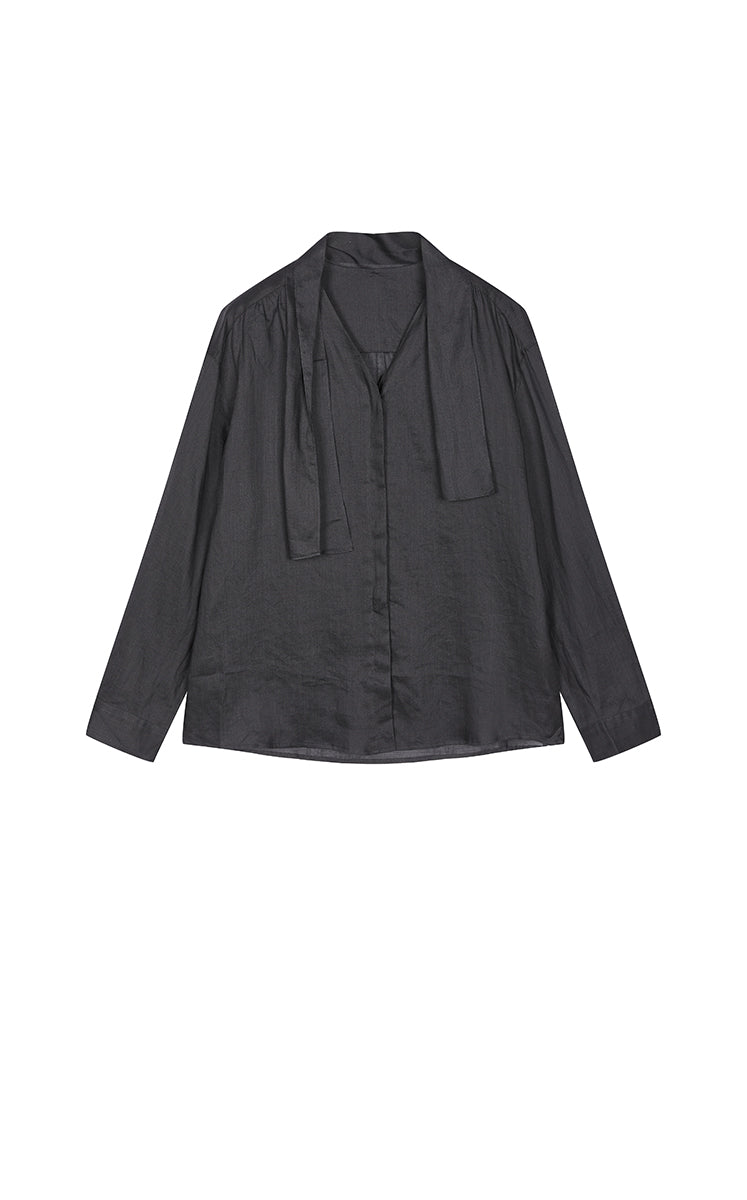 Shirt / JNBY Oversized Linen Long Sleeve Shirt