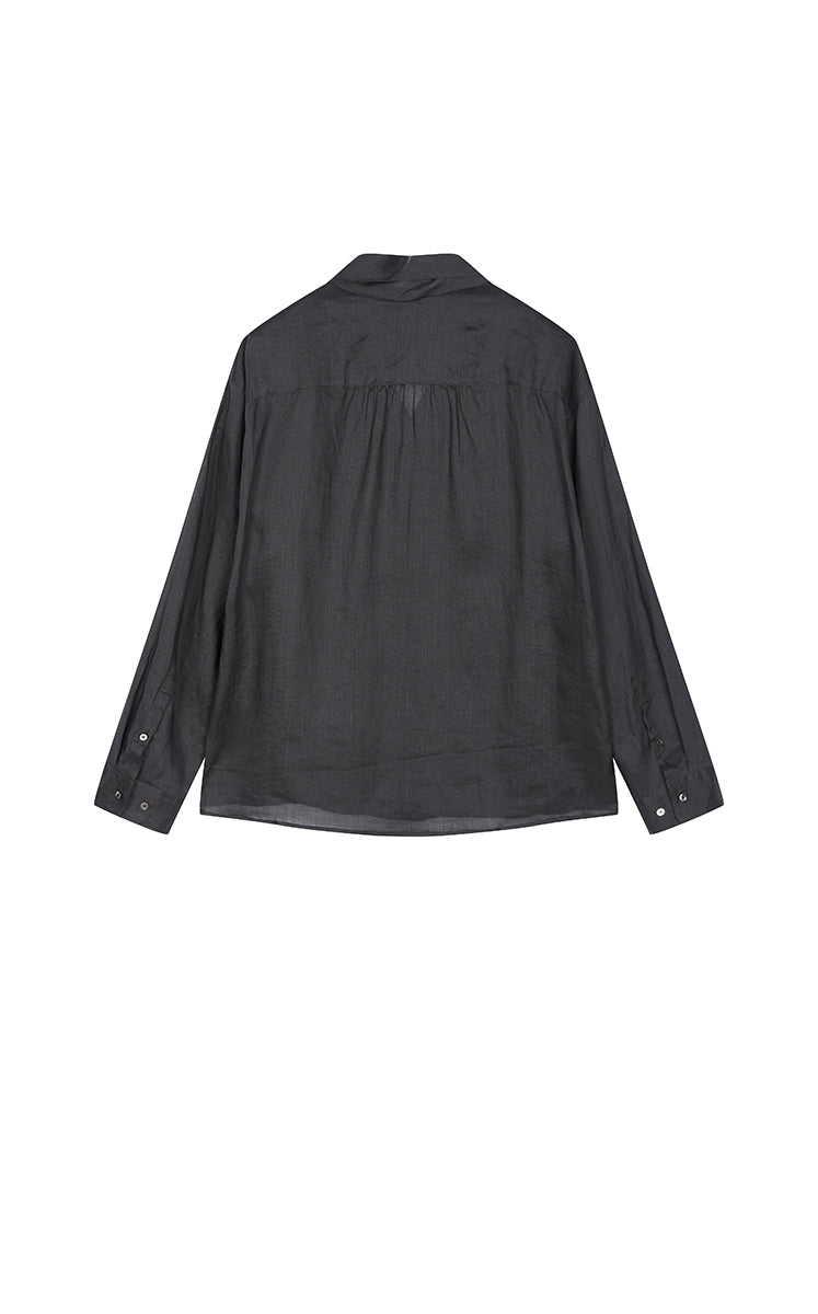 Shirt / JNBY Oversized Linen Long Sleeve Shirt