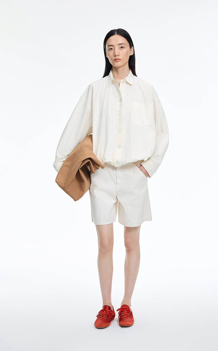 Shirt / JNBY Oversized Shirt with Adjustable Drawstring