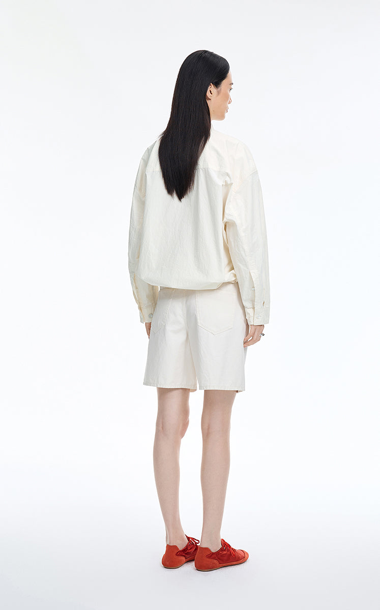 Shirt / JNBY Oversized Shirt with Adjustable Drawstring
