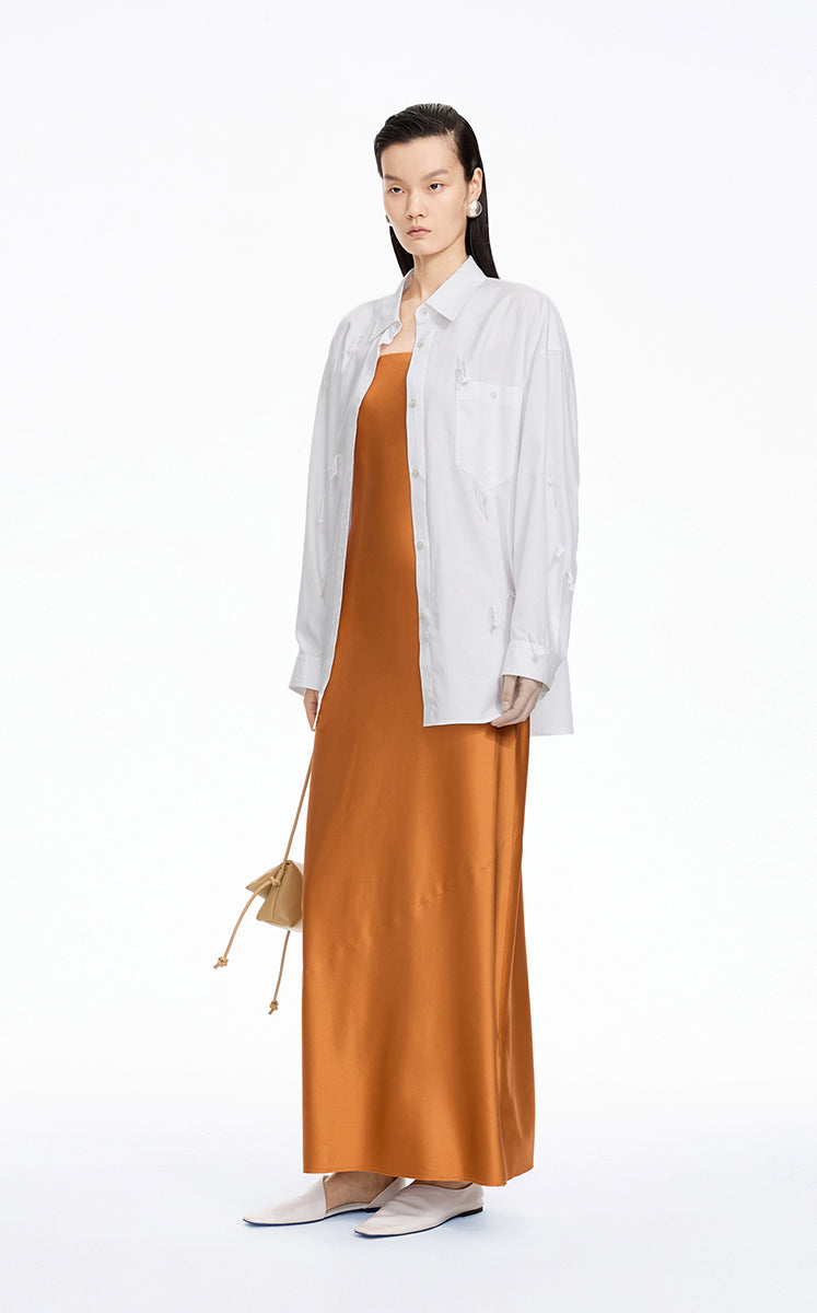 Shirt / JNBY Oversized Stripe Floral Shirt