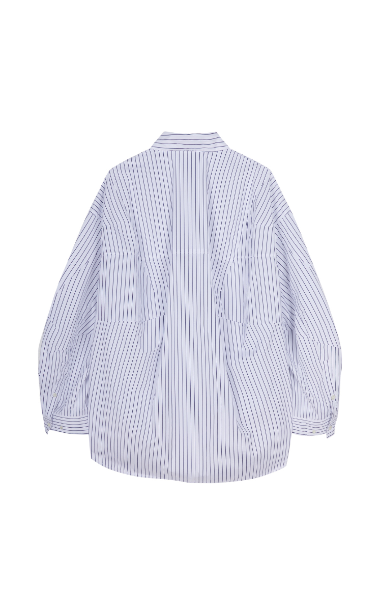 Shirt / JNBY Oversized Striped Cotton Shirt