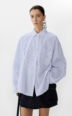 Shirt / JNBY Oversized Striped Cotton Shirt