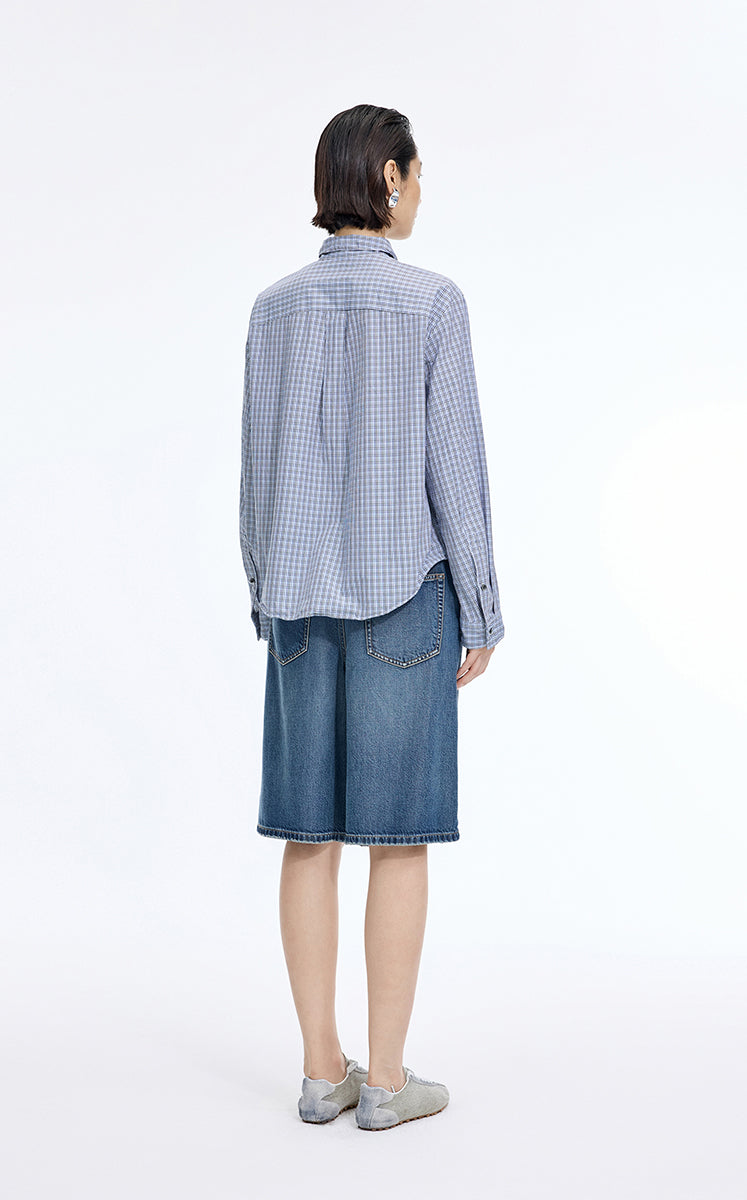 Shirt / JNBY Relaxed Modern Check Shirt