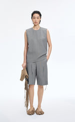 Shirt / JNBY Round Neck Sleeveless Zip-Back Top