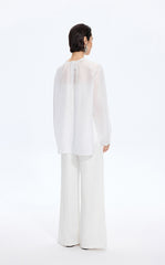 Shirt / JNBY Silk Loose Fit Long Sleeve Shirt