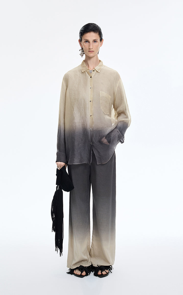 Shirt / JNBY Silk Organza Gradient Shirt