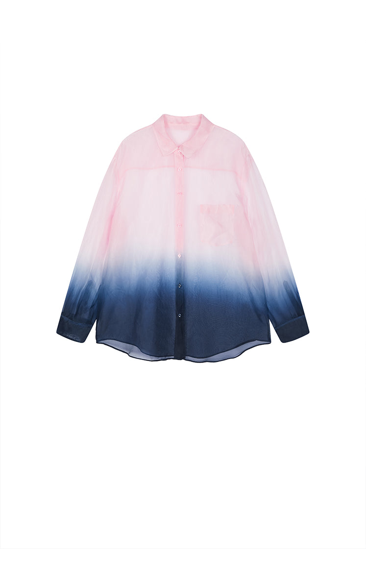 Shirt / JNBY Silk Organza Gradient Shirt