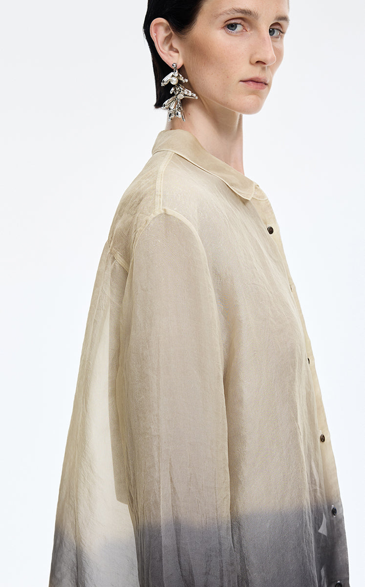 Shirt / JNBY Silk Organza Gradient Shirt