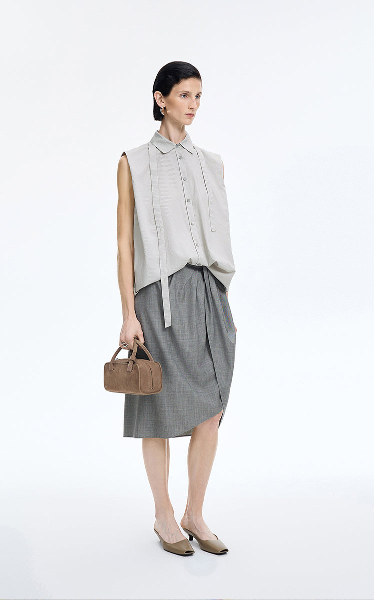 Shirt / JNBY Textured Modal Sleeveless Shirt