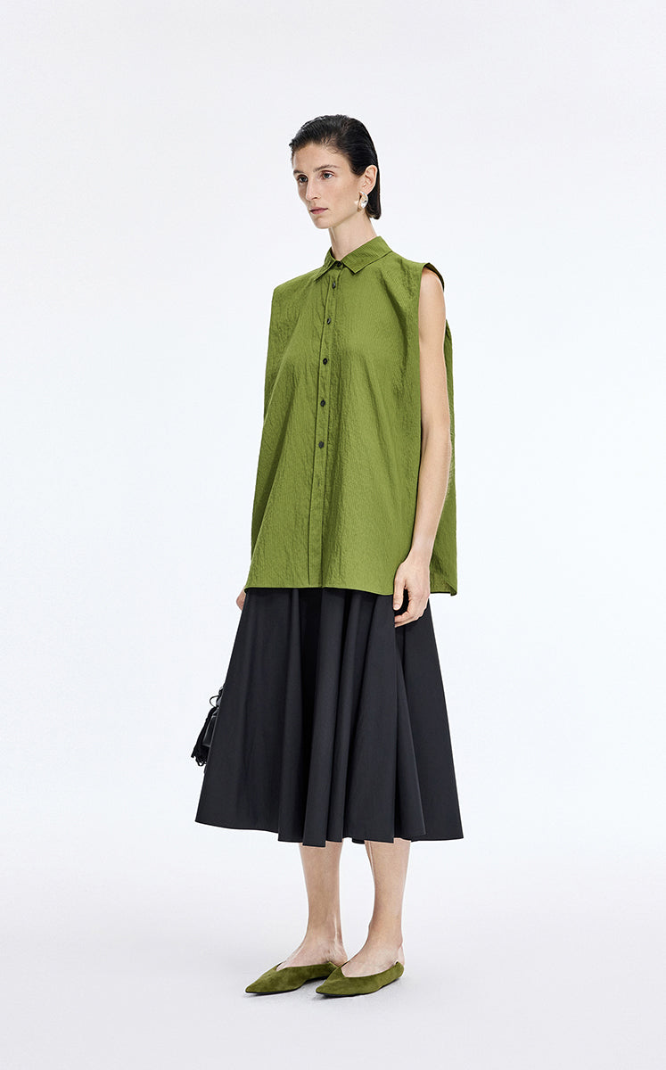 Shirt / JNBY Textured Modal Sleeveless Shirt