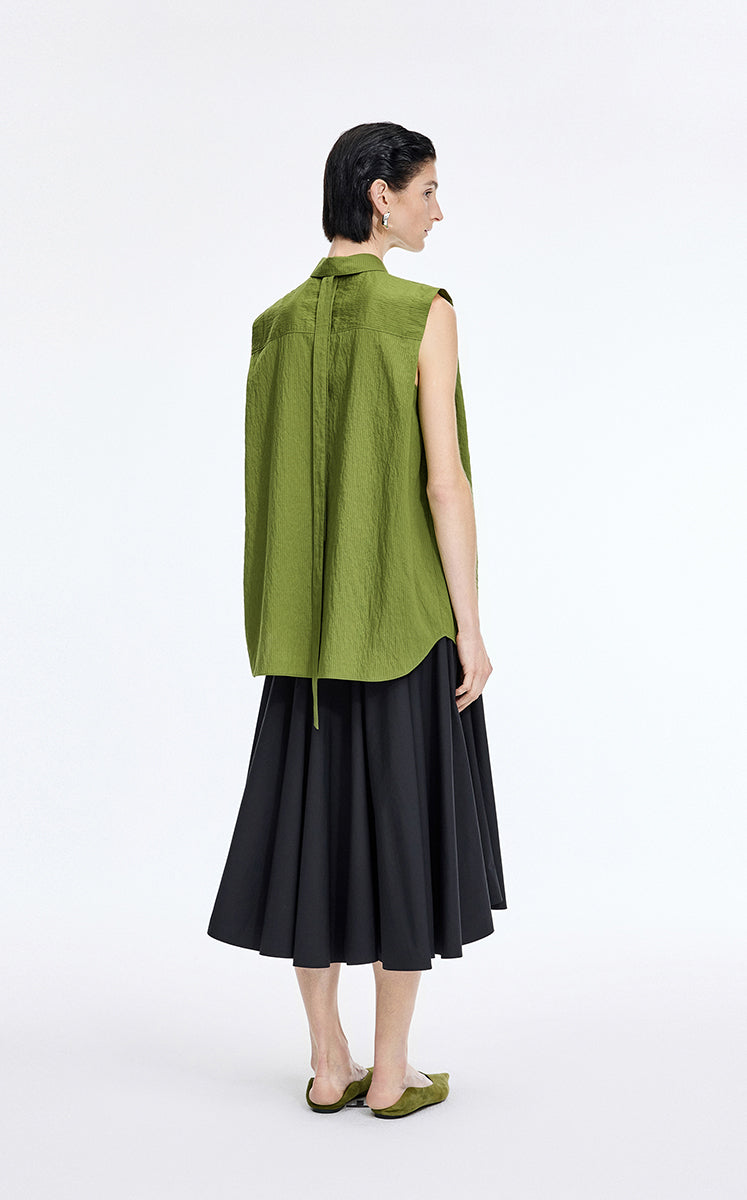 Shirt / JNBY Textured Modal Sleeveless Shirt