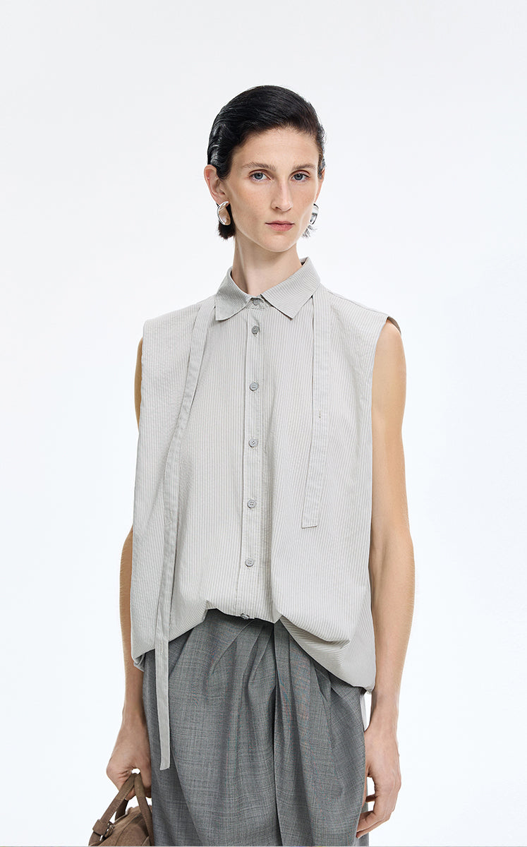 Shirt / JNBY Textured Modal Sleeveless Shirt