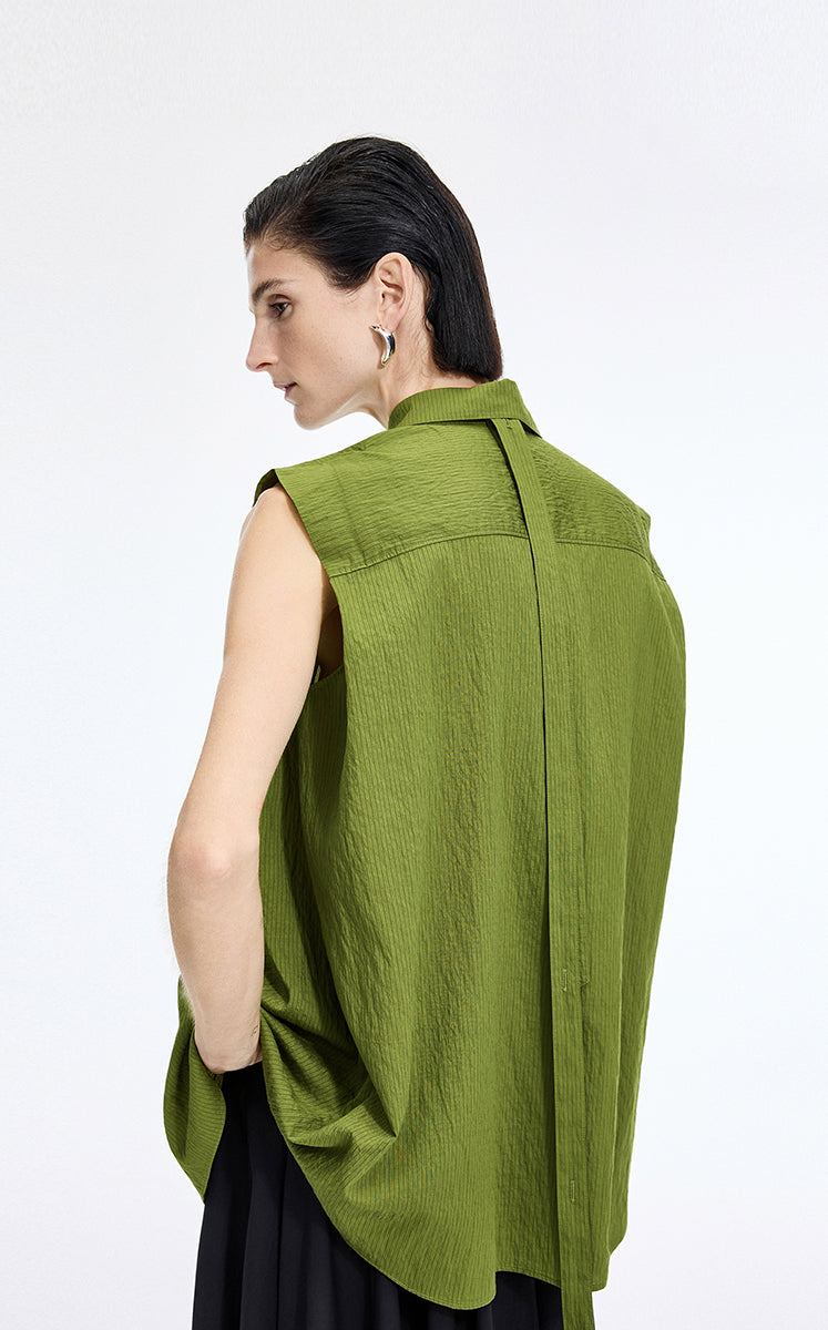Shirt / JNBY Textured Modal Sleeveless Shirt