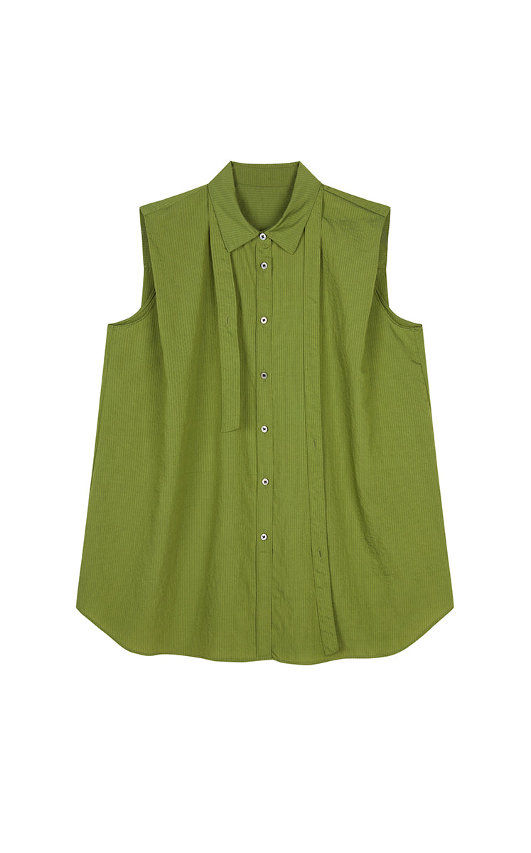 Shirt / JNBY Textured Modal Sleeveless Shirt