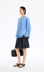Shirt / JNBY V-Neck Poplin Oversized Shirt