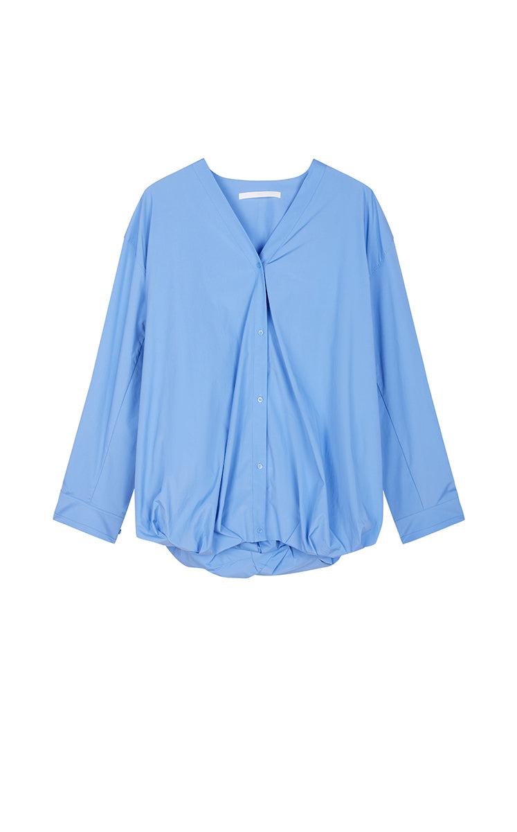 Shirt / JNBY V-Neck Poplin Oversized Shirt