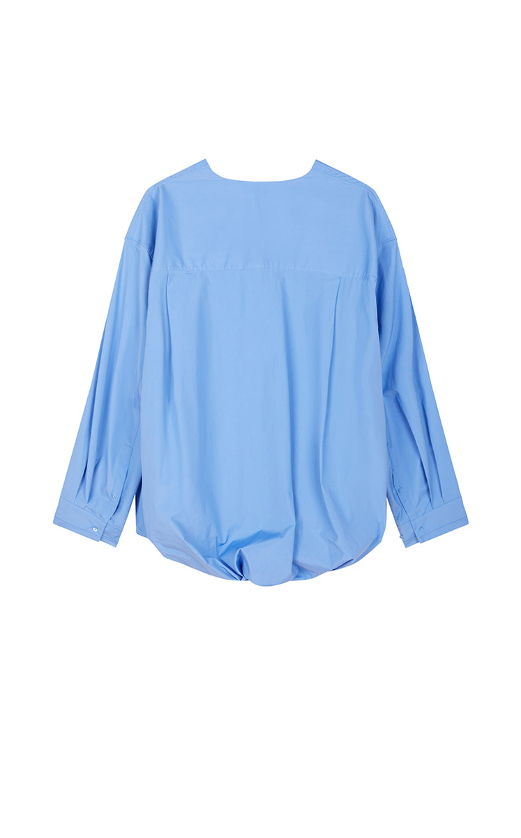 Shirt / JNBY V-Neck Poplin Oversized Shirt