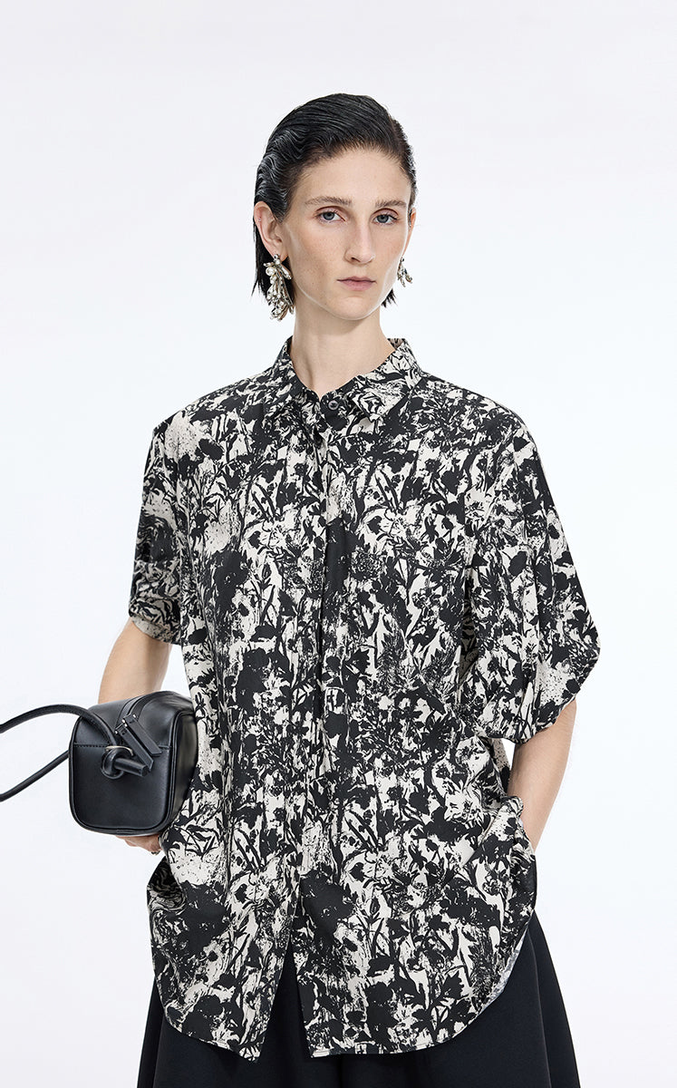 Shirt / JNBY Watercolor Garden Cotton Shirt