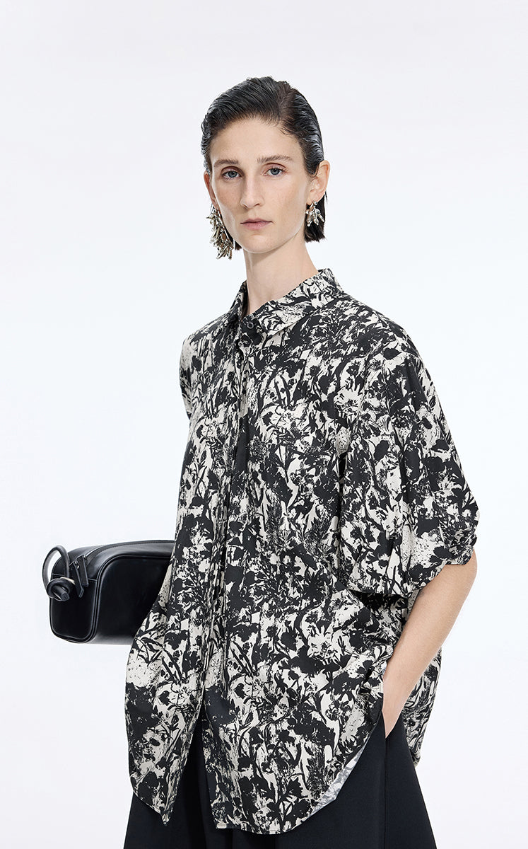 Shirt / JNBY Watercolor Garden Cotton Shirt