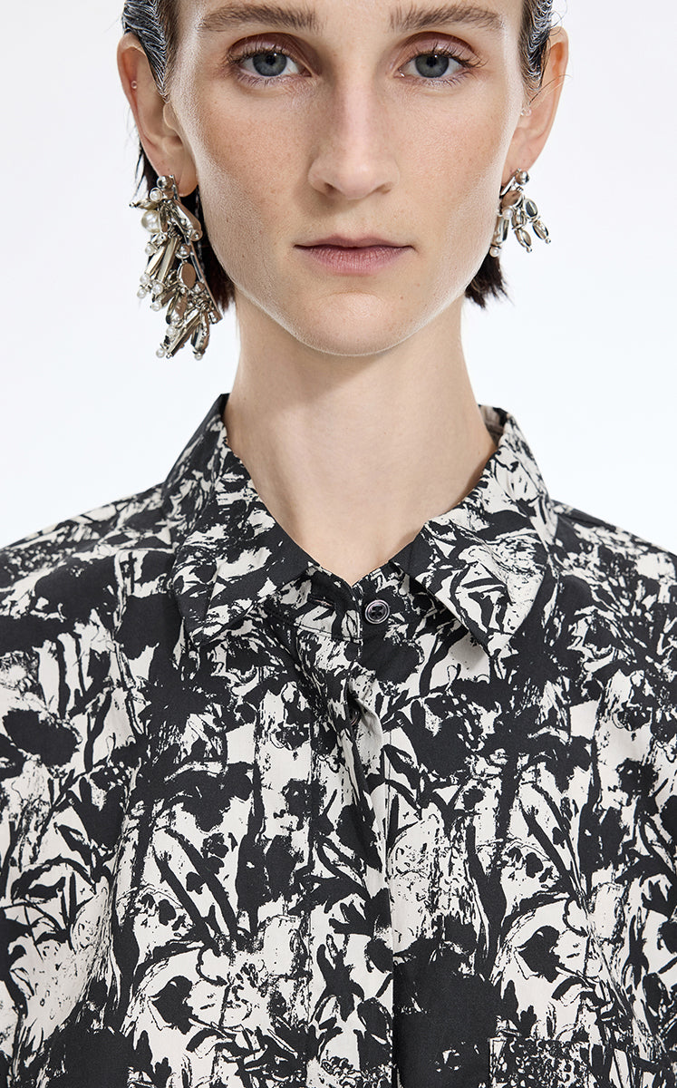Shirt / JNBY Watercolor Garden Cotton Shirt